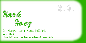 mark hocz business card